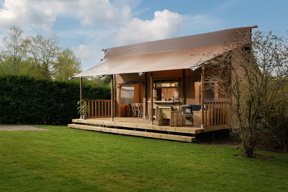 Safari tent 'the bartenter' met privé sanitair | 5 pers.