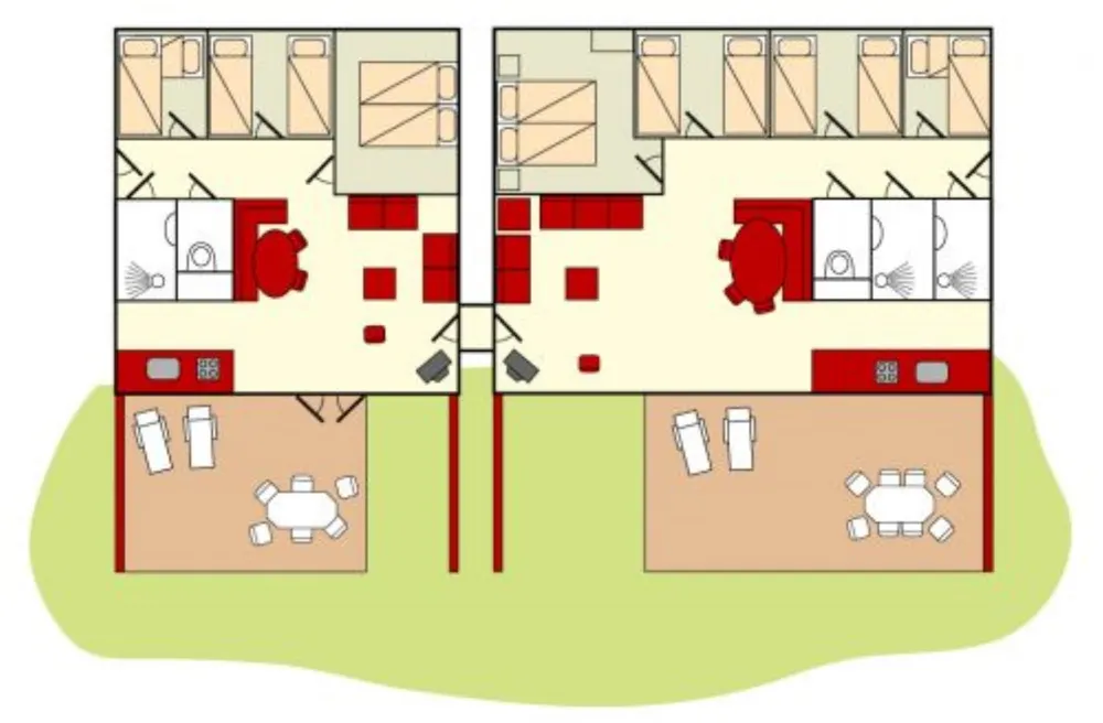 14 personen comfort bungalow in 's-Gravenzande